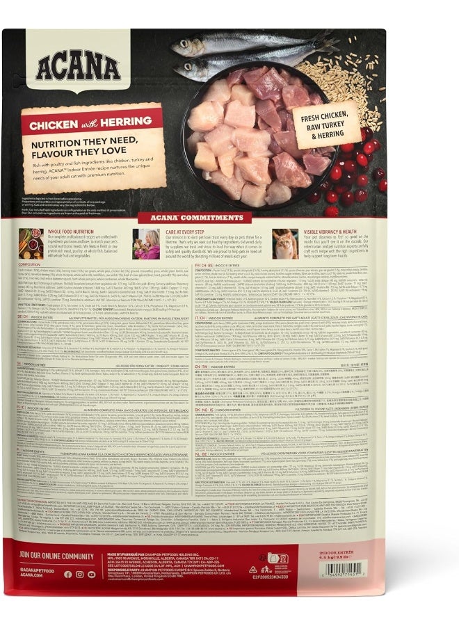 REF. Acana Indoor Entree Recipe With Poultry & Fish Cat Dry Food - Hairball Control - 4.5KG - Image 5