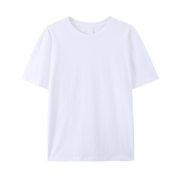 [Large Size] Children'S Clothing Hebei Has Side Seams And Back Collar 21-Count Blank Light Version Short-Sleeved 100 Pure Cotton T-Shirt For Boys And Girls - Image 3