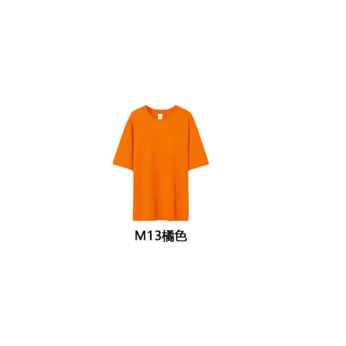 [Large Size] Children'S Clothing Hebei Has Side Seams And Back Collar 21-Count Blank Light Version Short-Sleeved 100 Pure Cotton T-Shirt For Boys And Girls - Image 1