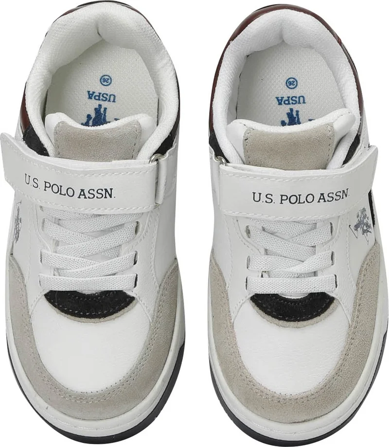 U.S. Polo Assn. Valverde 4Pr White Boys Sneakers