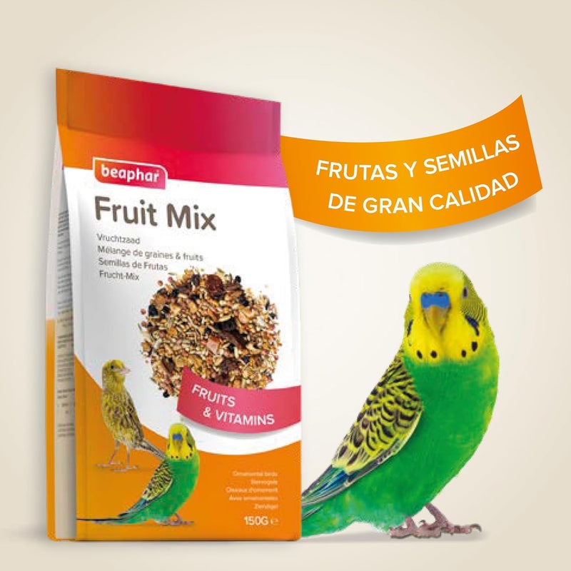 beaphar Fruit seed 150g - Snack for birds - With raisins, papaya, apple and elderberry - Enriched with vitamins - Supplement to the daily diet - Image 3