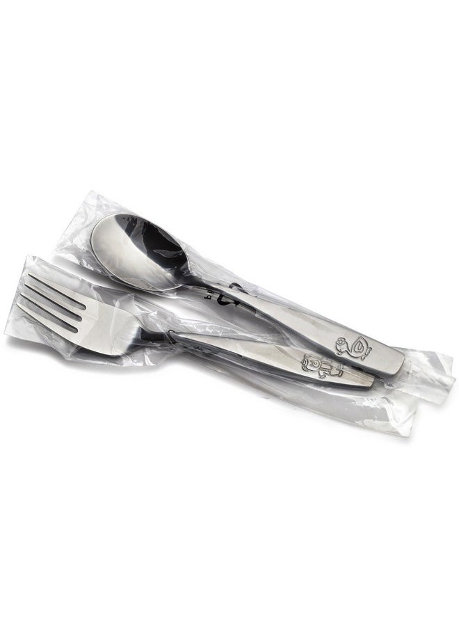 GlossyEnd 9 Piece Stainless Steel Kids Cutlery Child And Toddler Safe Flatware Kids Silverware Kids Utensil Set Includes 3 Knives 3 Forks 3 Spoons Total Of 3 Place Settings Ideal For Home And Preschools  - Image 5