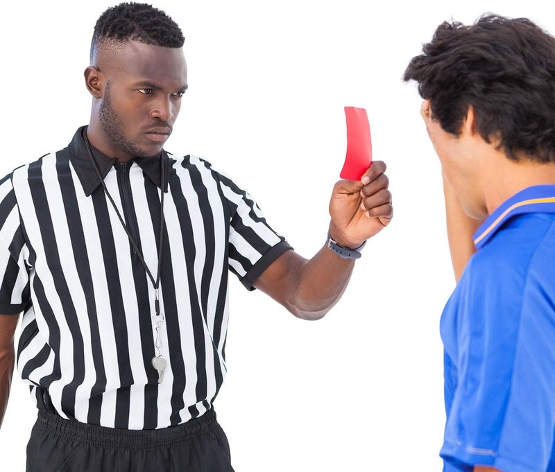 Syhood Referee Shirt Costume Men Women, Whistle Black and White Striped Football Soccer Official Ref Shirt Jersey - Image 3