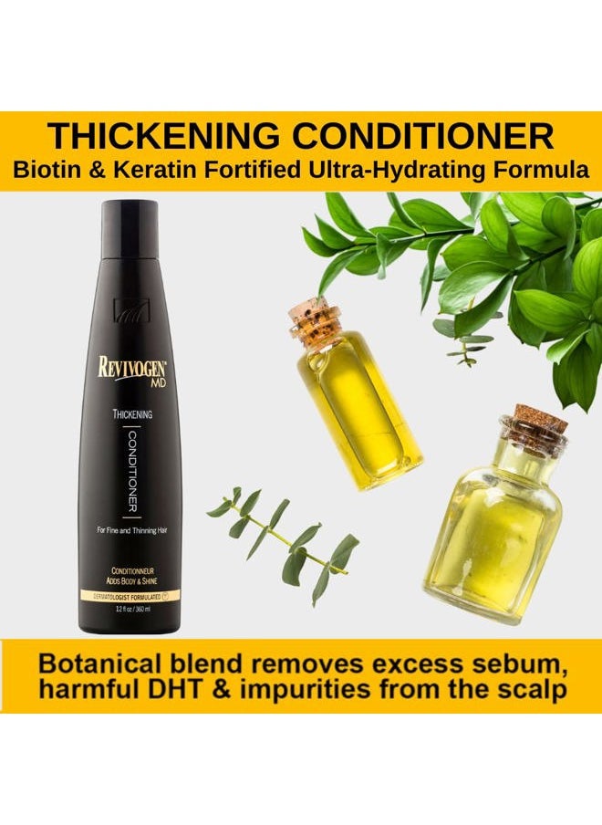 Revivogen MD MD Thickening Conditioner, Conditioner for Thinning Hair, Hair Loss Conditioner, Thickening Conditioner Men/Women, Conditioner for Hair Loss, 12 Fl oz  - Image 4
