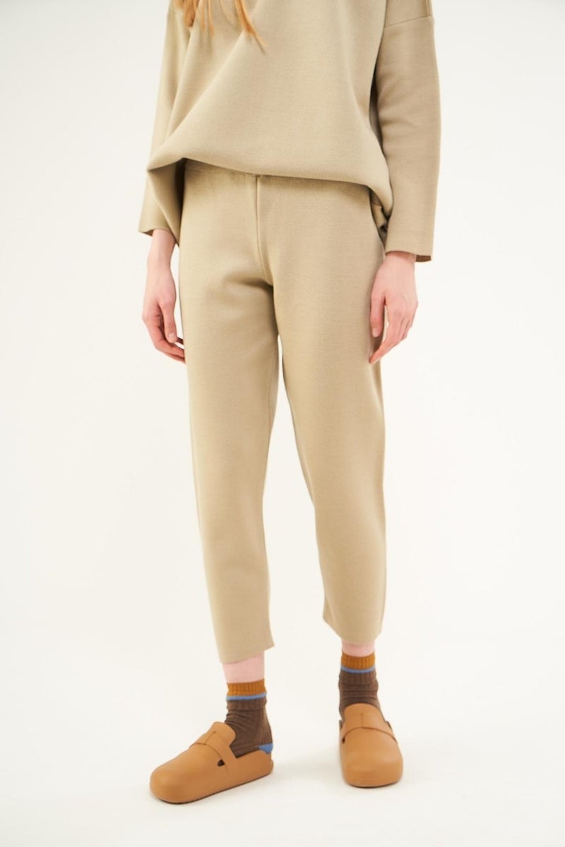 Mevra Knitwear Trousers Stone  - Image 2