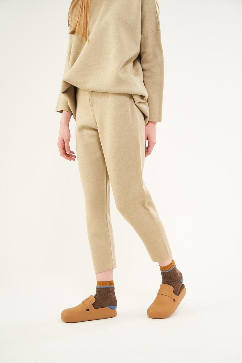Mevra Knitwear Trousers Stone  - Image 3