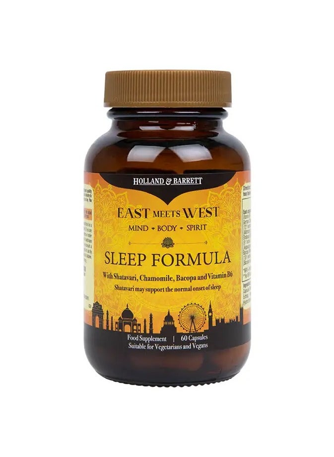 H&B - Holland & Barrett Sleep Formula with Shatavari and Bacopa 60 Capsules - Image 1