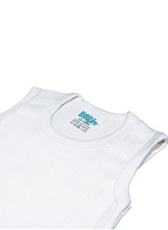 Babies Basic BabiesBasic Super Combed Cotton, Sleeveless Printed Bodysuit, for New Born to 24months. Set of 3, White  - Image 3