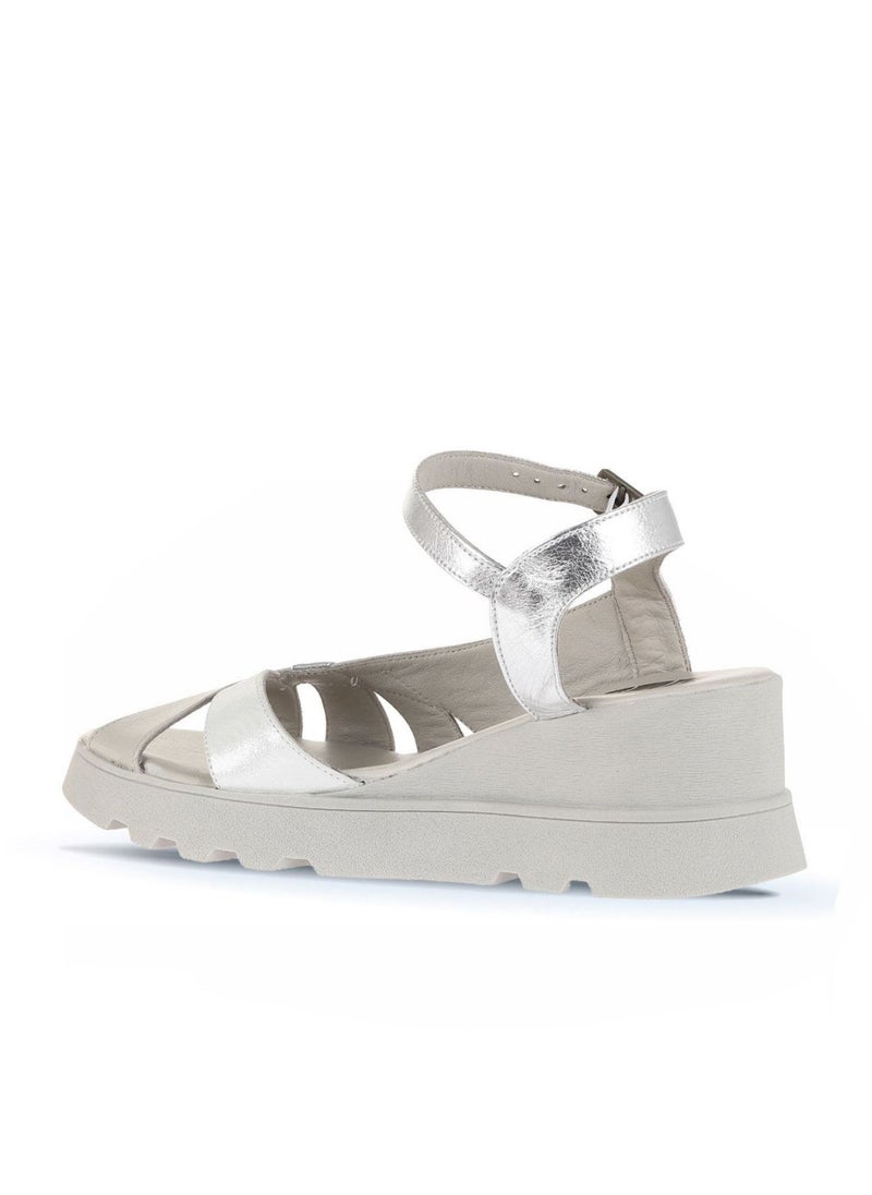 Bueno BUENO Women's Wedge Sandals – Strappy Open-Toe Design with Ankle Buckle Closure and Cushioned Sole for Stylish All-Day Wear  - Image 4