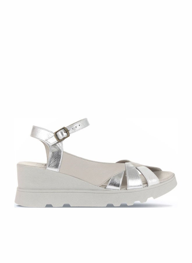 BUENO Women's Wedge Sandals – Strappy Open-Toe Design with Ankle Buckle Closure and Cushioned Sole for Stylish All-Day Wear - Image 1