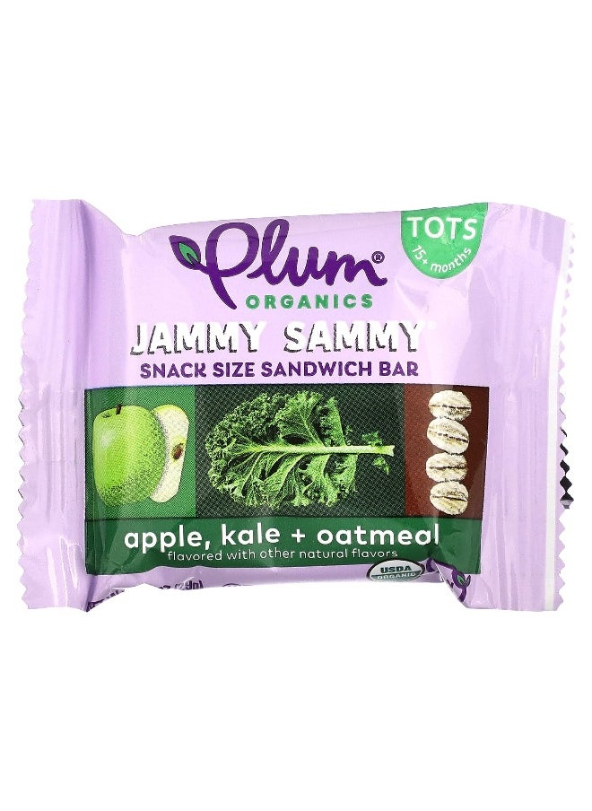 Plum Organics Plum Organics, Jammy Sammy, Snack Size Sandwich Bar, 15 Months and Up, Apple, Kale + Oatmeal, 5 Bars, 1.02 oz (29 g) Each  - Image 3