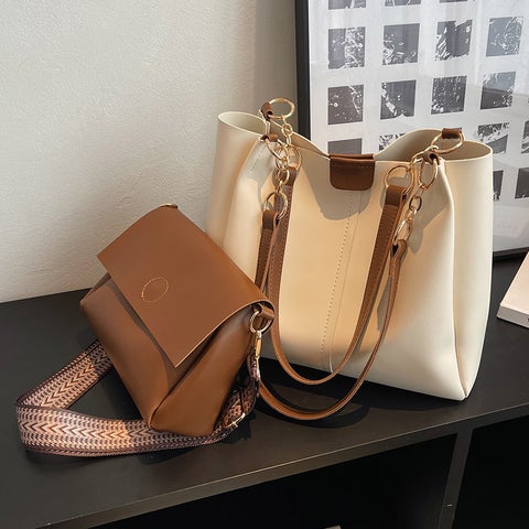 New Women'S Bag 2023 New Large-Capacity Fashionable Mother-In-Law Bag Texture Commuter Retro Shoulder Bag