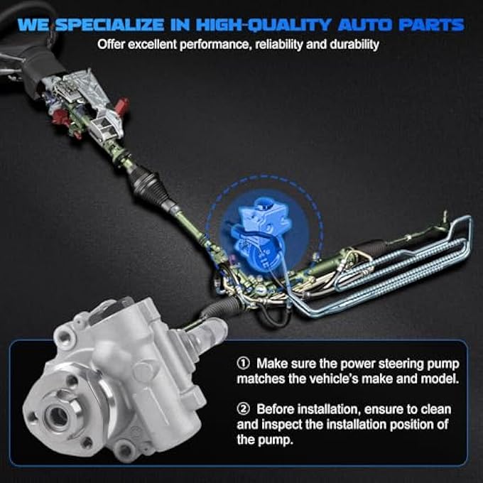 YOMALL Power Steering Pump 21-4064 for 1998 Beetle 2.0L, for 1999-2005 Beetle 1.8L / 2.0L, for 1999 Golf 2.0L, for 2000-2006 Golf 1.8L / 2.0L, for 1999 Jetta 2.0L, for 2000-2005 Jetta 1.8L / 2.0L - Image 4