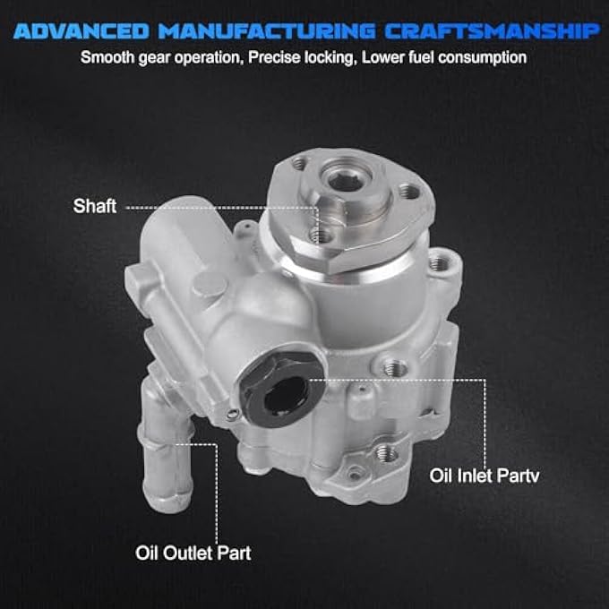 YOMALL Power Steering Pump 21-4064 for 1998 Beetle 2.0L, for 1999-2005 Beetle 1.8L / 2.0L, for 1999 Golf 2.0L, for 2000-2006 Golf 1.8L / 2.0L, for 1999 Jetta 2.0L, for 2000-2005 Jetta 1.8L / 2.0L - Image 3