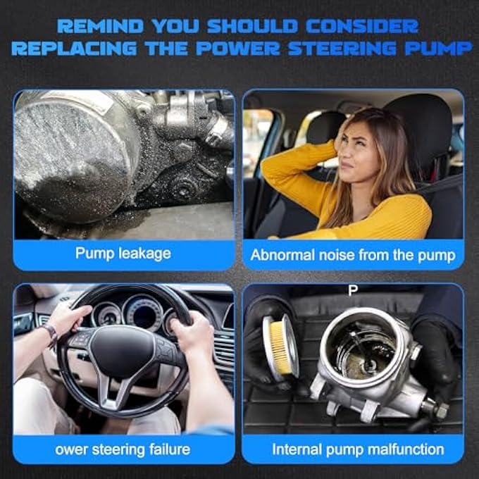 YOMALL Power Steering Pump 21-4064 for 1998 Beetle 2.0L, for 1999-2005 Beetle 1.8L / 2.0L, for 1999 Golf 2.0L, for 2000-2006 Golf 1.8L / 2.0L, for 1999 Jetta 2.0L, for 2000-2005 Jetta 1.8L / 2.0L - Image 5