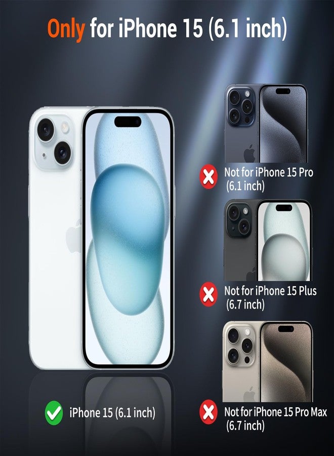 استلق جراب SUPFINE المغناطيسي لهاتف iPhone 15 (متوافق مع MagSafe) (حماية من السقوط بمعايير عسكرية) جراب رفيع وشفاف غير لامع مقاوم للصدمات ومضاد لبصمات الأصابع، أزرق بنفسجي - Image 2