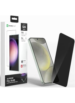 Supreme Privacy Glass Full Cover for Samsung Galaxy S24 Screen Protector Tempered Glass - [180 Degree PRIVACY]