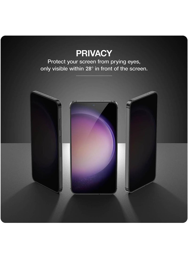 AMAZINGthing - Supreme Privacy Glass Full Cover for Samsung Galaxy S24 Screen Protector Tempered Glass - [180 Degree PRIVACY] - Image 1