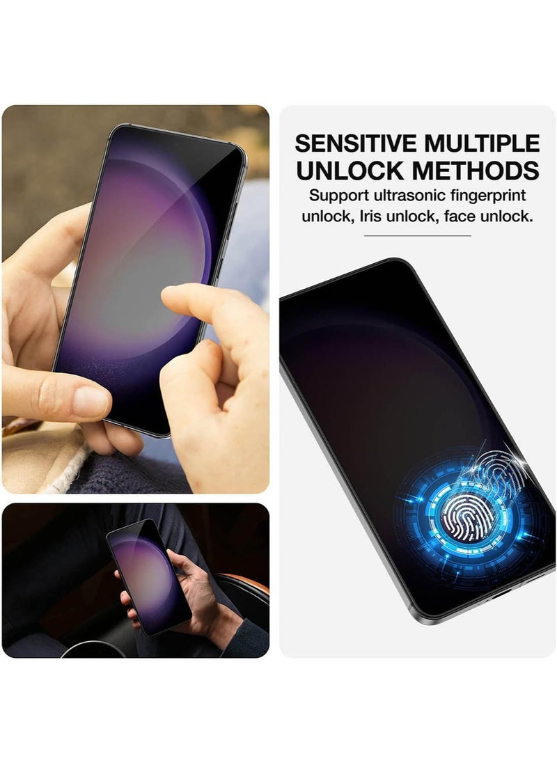 AMAZINGthing - Supreme Privacy Glass Full Cover for Samsung Galaxy S24 Screen Protector Tempered Glass - [180 Degree PRIVACY] - Image 1