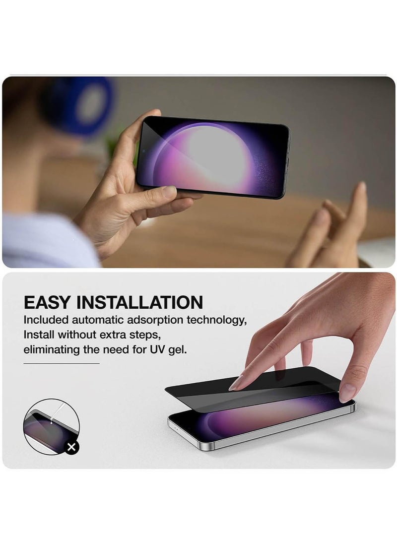 AMAZINGthing - Supreme Privacy Glass Full Cover for Samsung Galaxy S24 Screen Protector Tempered Glass - [180 Degree PRIVACY] - Image 1