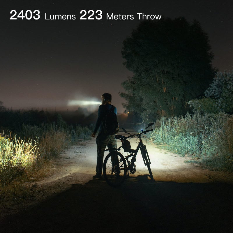 ThruNite TC15 V3 2403 High Lumen Flashlight, USB C Rechargeable LED Handheld Flashlights, Ultra-Bright XHP 35.2 LED, Indoor/Outdoor (Camping, Security and Emergency Use) Cool White - Black CW - Image 3