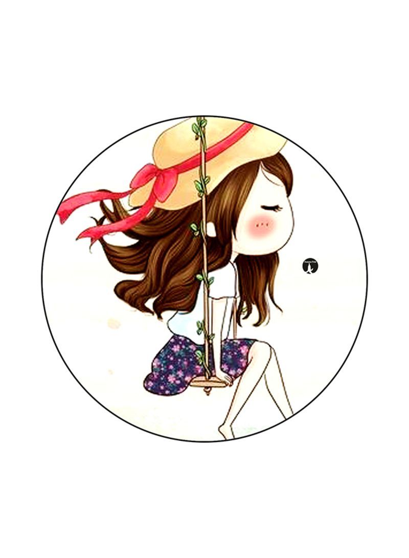 Girl Printed Mouse Pad multicolour