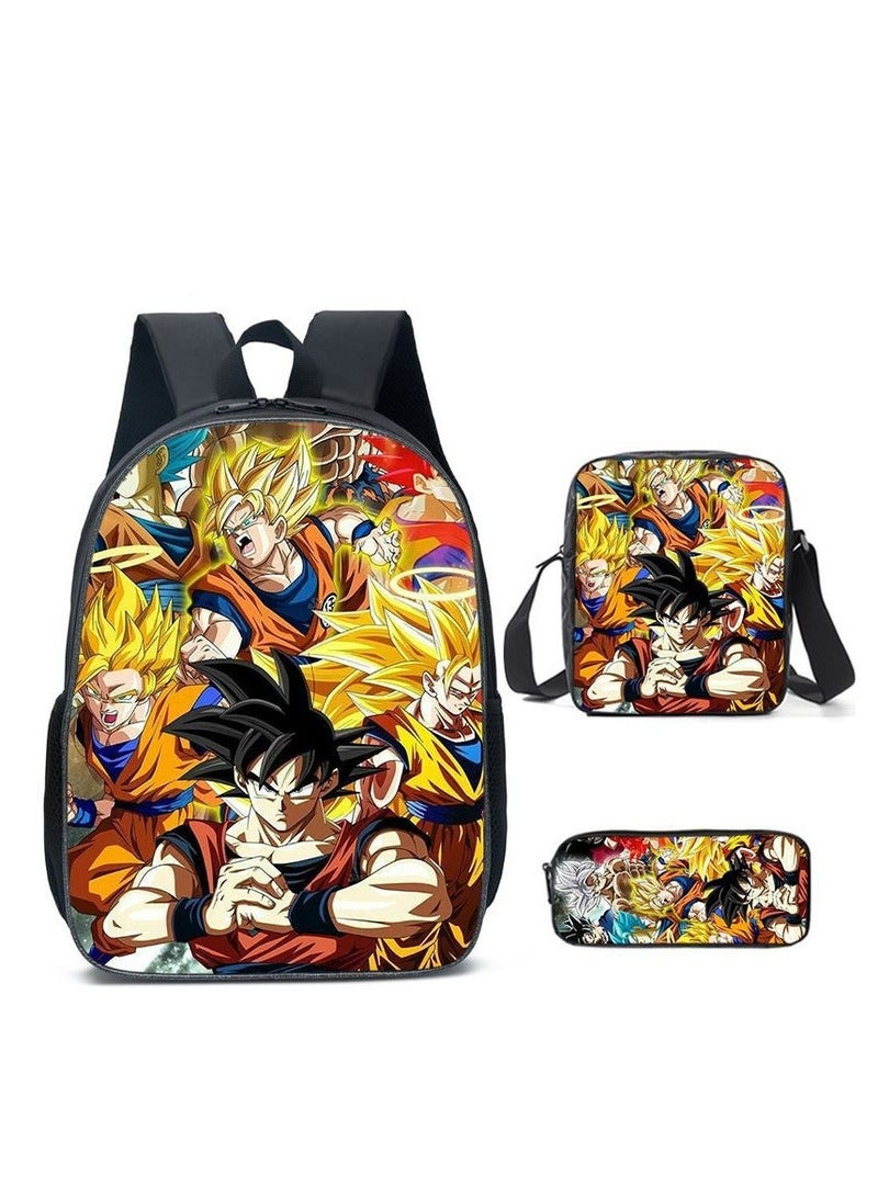 Dragon Ball Children's Three-piece Backpack  40*15*30cm