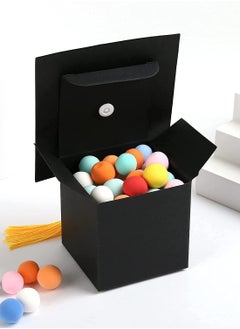 KASTWAVE 24 Pack Graduation Hat Candy Box 2022 Graduation Gift Box with Fringe for Graduation Party Supplies Decorative Candy Chocolate Souvenirs  - Image 2