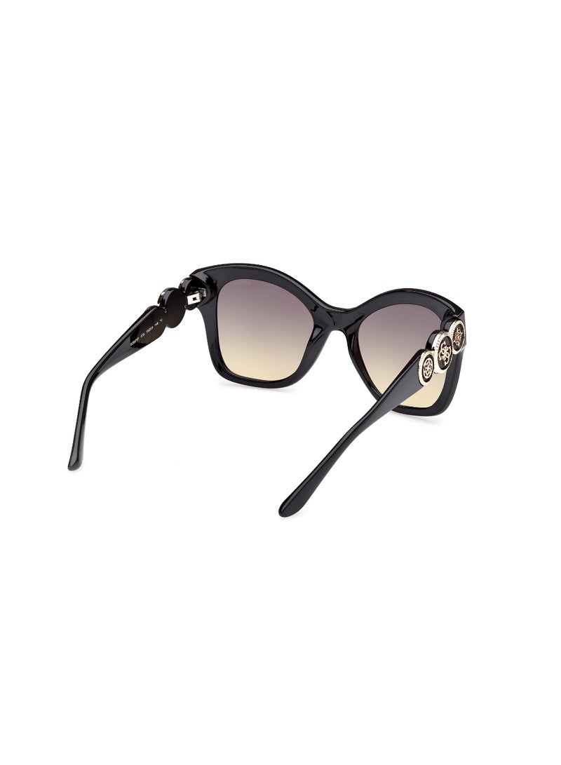GUESS FULL RIM FEMALE BUTTERFLY BLACK INJECTED SUNGLASSES - Image 5