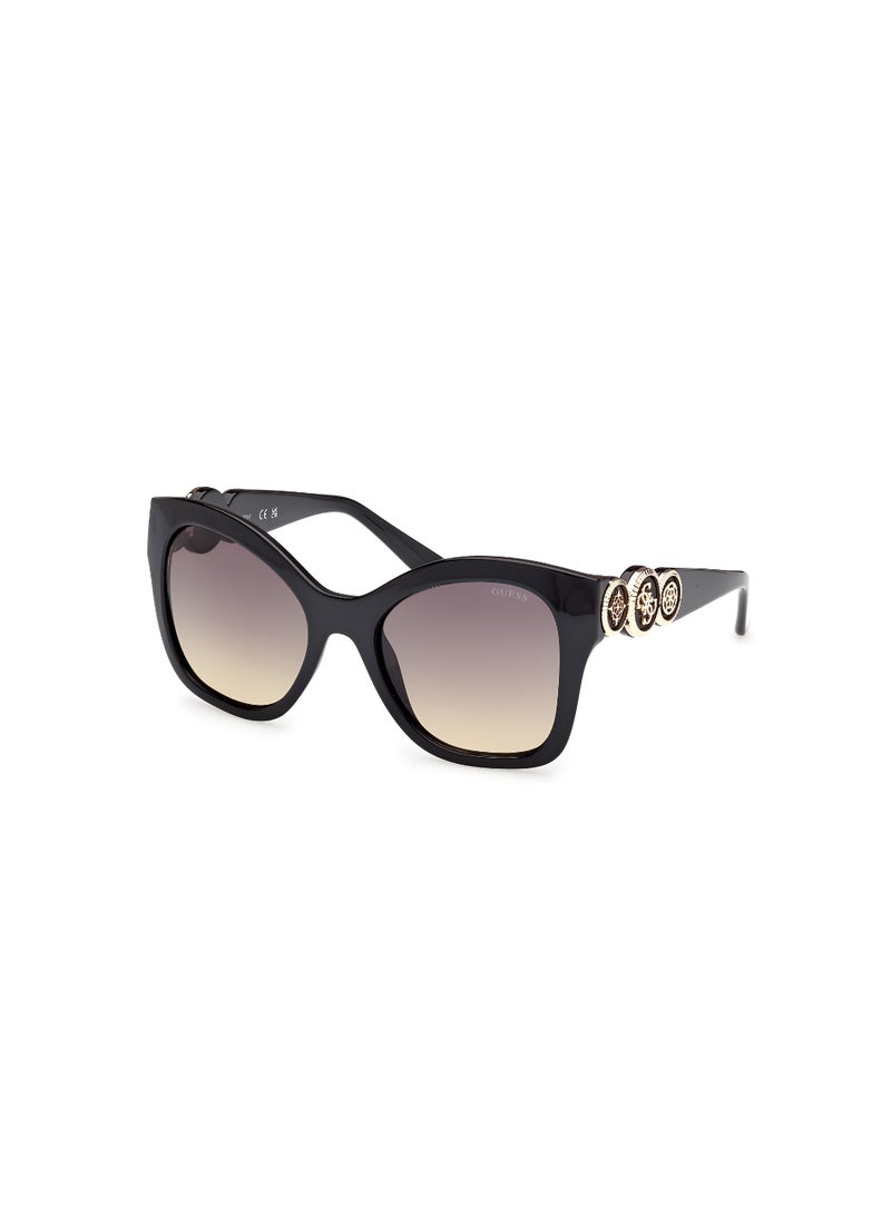 GUESS FULL RIM FEMALE BUTTERFLY BLACK INJECTED SUNGLASSES - Image 1