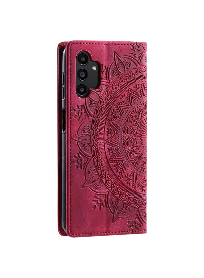 S-TOP Case For Samsung Galaxy A13 4G / 5G Totem Embossed Magnetic Leather Phone Case - Image 3