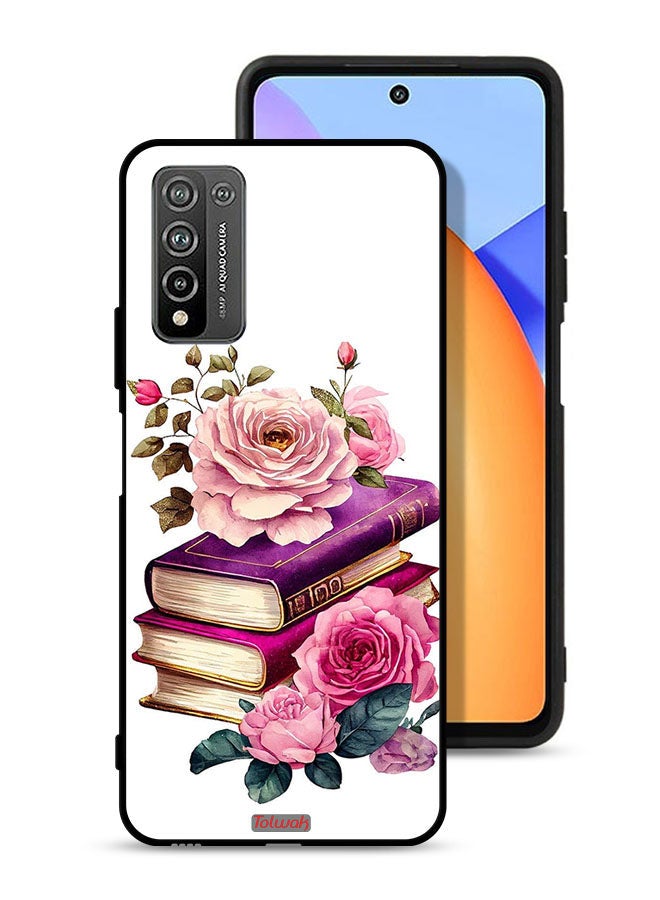 Tolwak Honor 10X Lite Protective Case Cover Roses And Books - Image 1