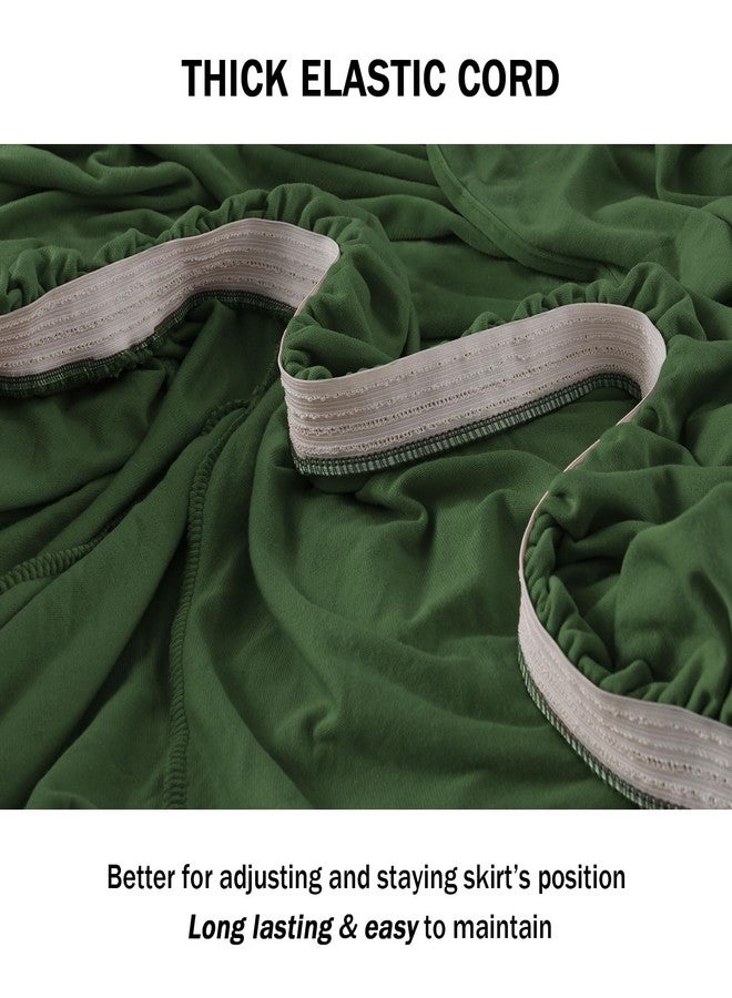 NICEEC Sofa Cover Super Soft 1-Piece Green Sofa Slipcover for Sofas Stretch Universal Spandex Couch Covers for Living Room Easy Fit Washable Furniture Sofa Protector with Skirt - Image 4