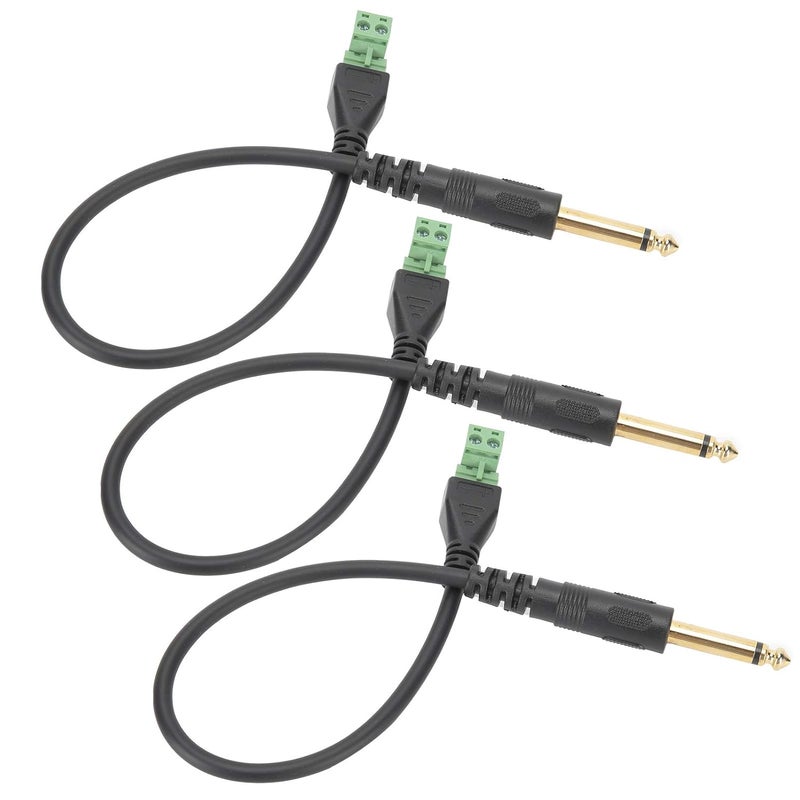 3 قطع من مقبس الهاتف الأحادي المطلي بالذهب مقاس 6.35 مم، كتلة كابل بدون لحام لمعدات المزج وKTV - Image 4