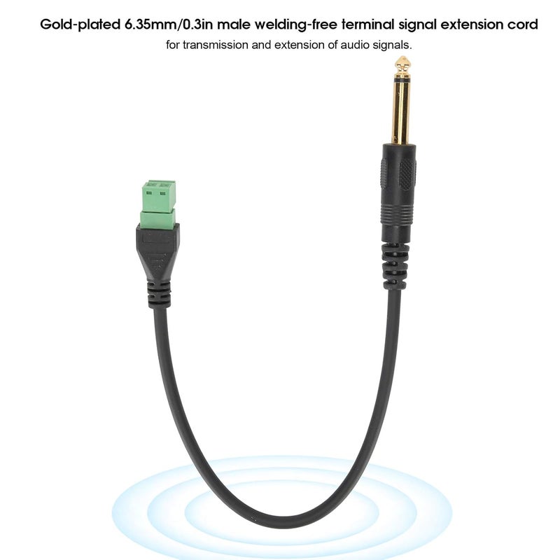 3 قطع من مقبس الهاتف الأحادي المطلي بالذهب مقاس 6.35 مم، كتلة كابل بدون لحام لمعدات المزج وKTV - Image 5