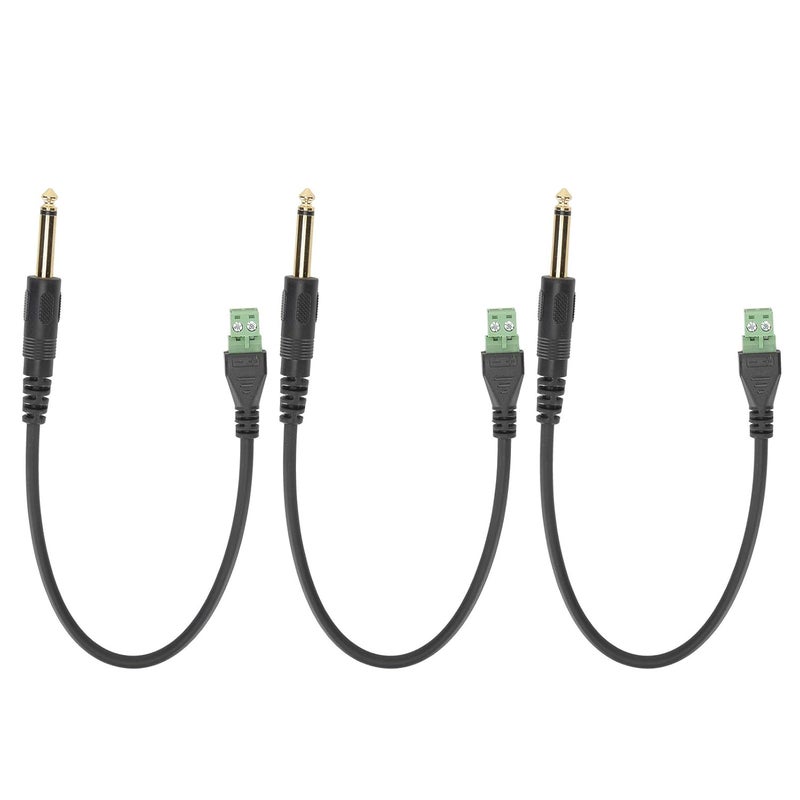 3 قطع من مقبس الهاتف الأحادي المطلي بالذهب مقاس 6.35 مم، كتلة كابل بدون لحام لمعدات المزج وKTV - Image 2