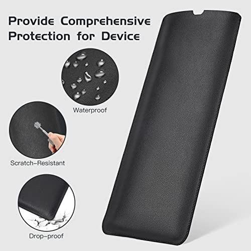 LEZE Protective Keyboard Case for Logitech MX Keys S & Logitech MX Keys & Logitech MX Mechanical Wireless Illuminated Keyboard, Logitech MX Keys S PU Leather Keyboard Sleeve Case, Black - Image 4