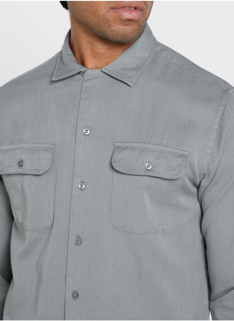 JACK & JONES - Pocket Detail Regualr Fit Shirt - Image 1