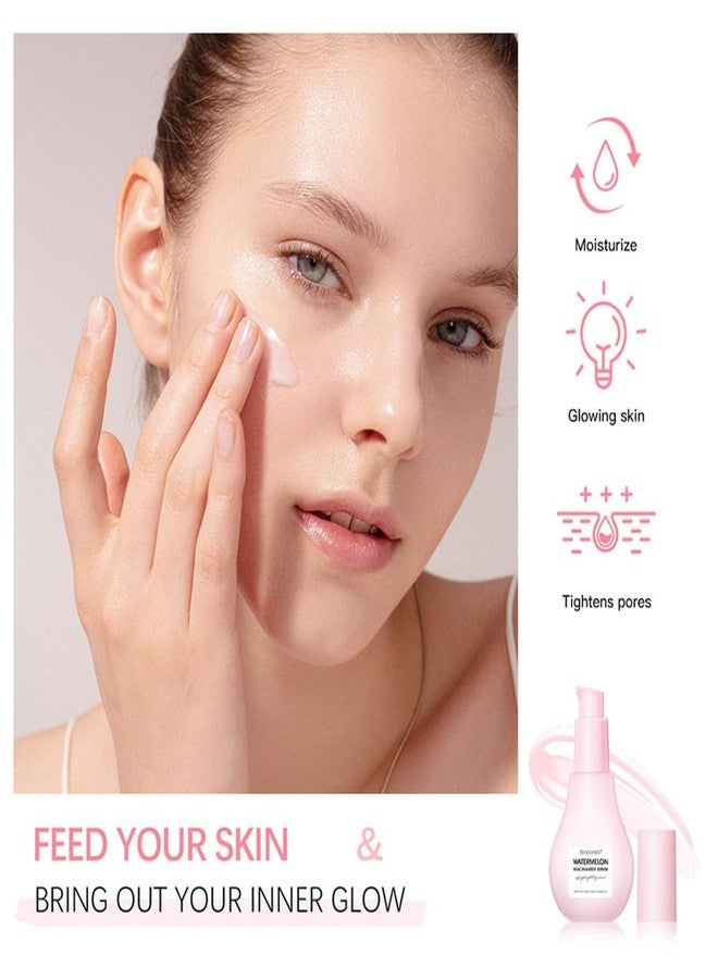 gcdat Watermelon Niacinamide Moisturize Serum, Highlighting Serum, Hydrating with Hyaluronic Acid, Glycerin and Vitamin E, Lightweight Facial Serum & Priming Liquid Highlighter - Image 2