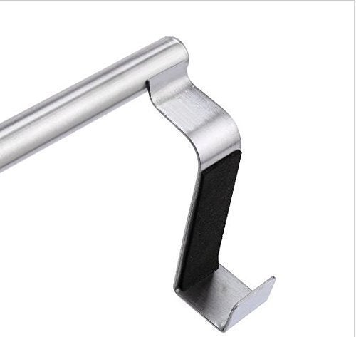 RISSACHI Stainless Steel Towel Bar/Napkin Holder Cabinet Hanger Over Door Kitchen Hook Drawer Storage. (2-PCS) - Image 5