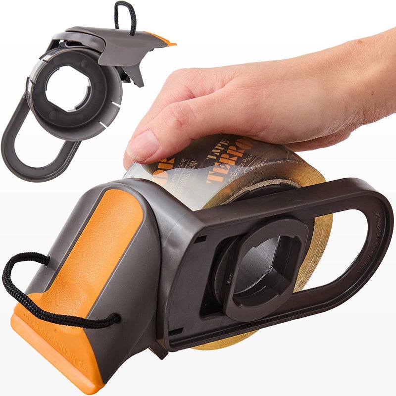 Tape Terror Packing Tape Dispenser - Heavy Duty Shipping Tape Dispenser for Boxes, Refillable, Fits Standard Bulk Tapes Up to 2" Wide - Razor-Sharp Cutting Packaging Tape Dispenser (1-Count) - Image 1