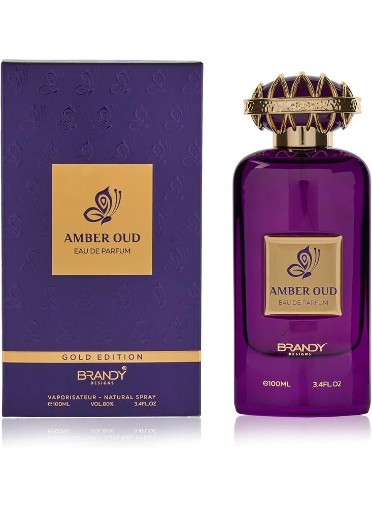 براندي ديزاينز عطر أمبر عود 100 مل إصدار ذهبي - Image 3