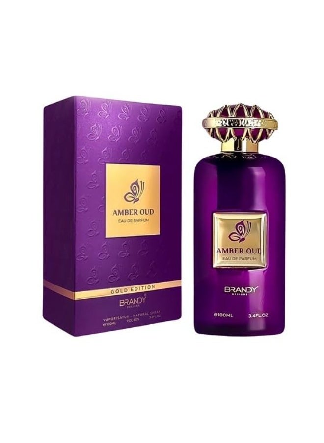 براندي ديزاينز عطر أمبر عود 100 مل إصدار ذهبي - Image 2