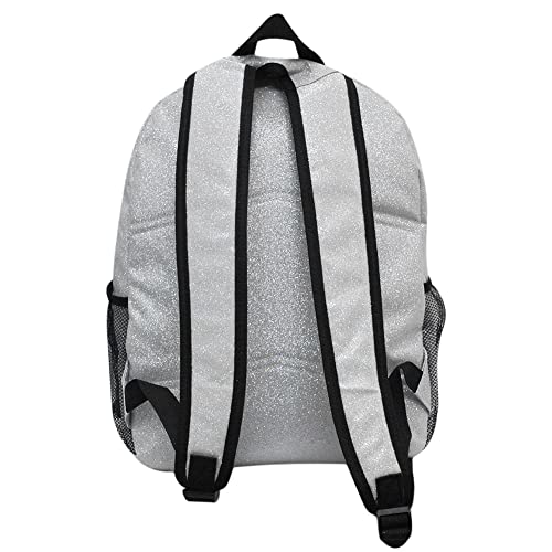 NGIL Canvas School Backpack (Glitter-Silver) - Image 3