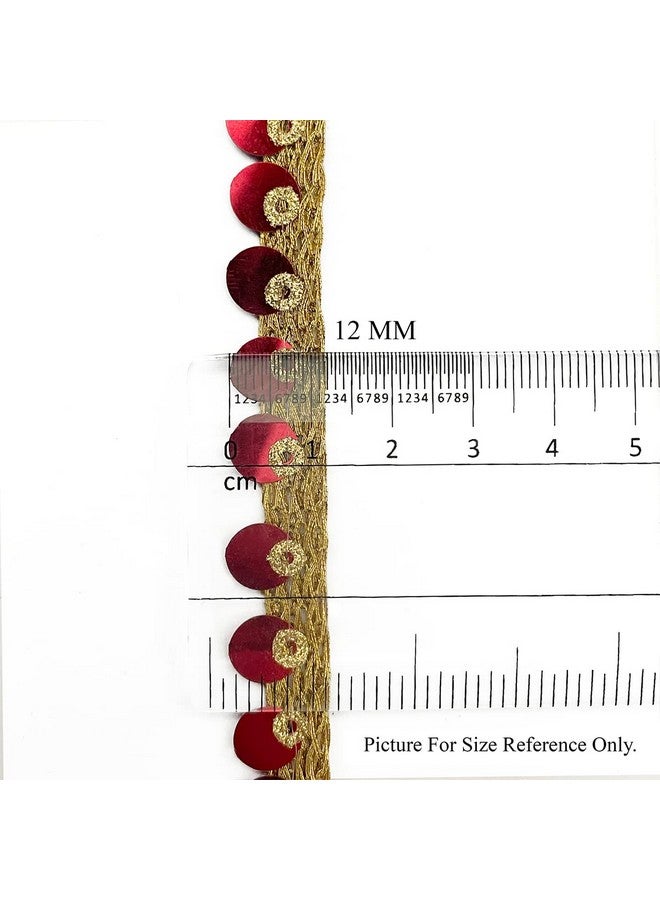 Embroiderymaterial قماش حدود الدانتيل المتسلسل للتطريز لحدود الساري، حدود الدانتيل للفساتين، الساري، ليهينغا، البدلات، البلوزات، الدوباتا، الشنري والحرف (40 متر)، متعدد الألوان - Image 3