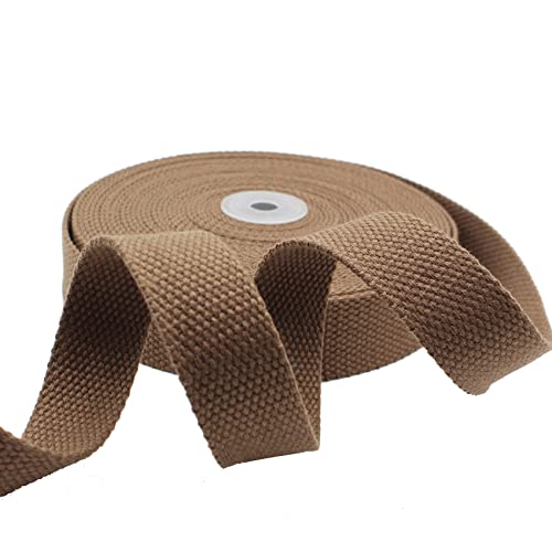 Dortrue Heavy Cotton Webbing 1 Inch Wide 10 Yard for Webbing Bag Handles, Bag Strap,Tote Bag Webbing，Cloth Belt,Making Outdoor Supplies - Image 1