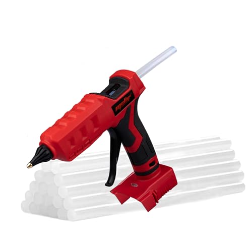 Mellif Cordless Hot Glue Gun Compatible with Milwaukee 18V Battery(Tool Only), Handheld Electric Power Glue Gun Full Size for Arts & Crafts & DIY with 20 0.43" Glue Sticks - Image 1