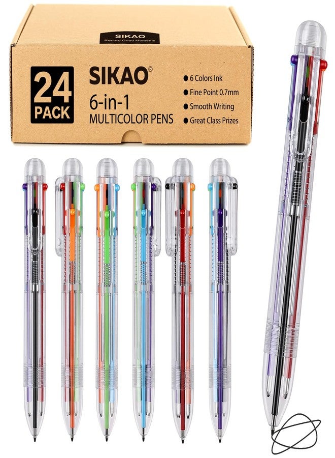 Sikao 24 Pack Multicolor Pens, Classroom Prizes, Goodie Bag Stuffers for Kids Grils, Valentines Day Cool Gifts - Image 1