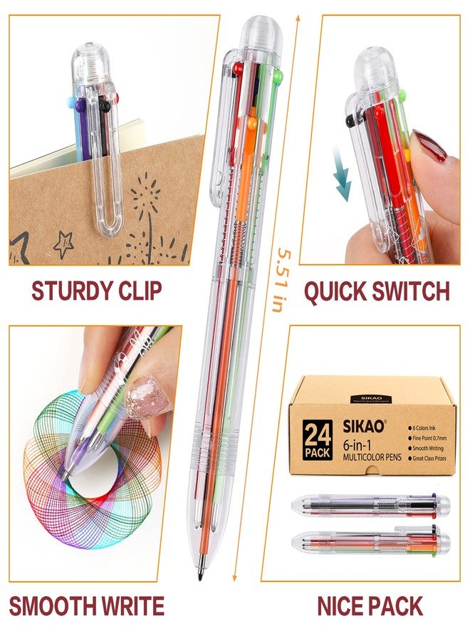 Sikao 24 Pack Multicolor Pens, Classroom Prizes, Goodie Bag Stuffers for Kids Grils, Valentines Day Cool Gifts - Image 3