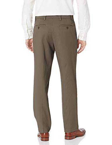 Dockers Men's Classic Fit Easy Khaki Pants-Pleated (Standard and Big & Tall), Dark Pebble, 40W x 34L - Image 4